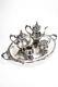 Baroque By Wallace Vintage 5 Piece Silver Plated Coffee Tea Service Set