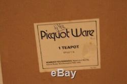 Beautiful New Rare Unused Boxed Vintage Picquot Ware Tea / Coffee Set With Tray