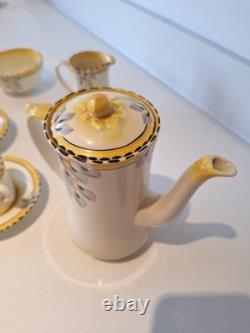 Beautiful Rare Vintage Art Deco Burleigh Ware Zenith Coffee Set Immaculate