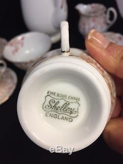 Beautiful Vintage Bone China Rare Shelley Tea/ Coffee 15 Piece Set