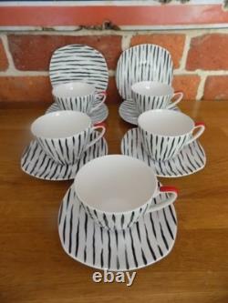 Beautiful Vintage Midwinter Jessie Tait Zambesi Coffee Set x 5