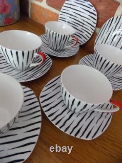 Beautiful Vintage Midwinter Jessie Tait Zambesi Coffee Set x 5