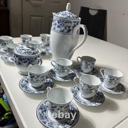 Beautiful Vintage Noritake Coffee Set 2604 Arcadia Japan