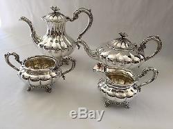 Birks Sterling Silver Vintage 4 pc Tea and Coffee Set 97.7 Troy Oz. 3038 grams