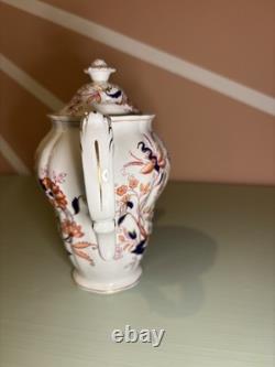 Booths Fresian Vintage China Coffee Pot & Set of 6 Espresso Cups & Saucers