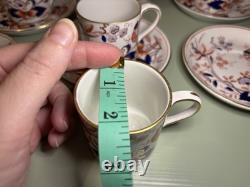 Booths Fresian Vintage China Coffee Pot & Set of 6 Espresso Cups & Saucers