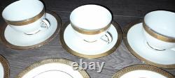 Boots Vintage Imperial 24K Gold Rim Fine Bone China Full Set X6