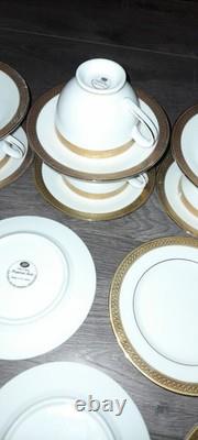 Boots Vintage Imperial 24K Gold Rim Fine Bone China Full Set X6