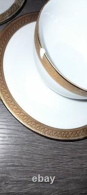 Boots Vintage Imperial 24K Gold Rim Fine Bone China Full Set X6