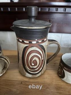 Briglin Studio Vintage Pottery London Coffee Set