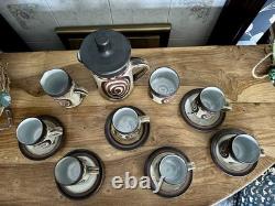 Briglin Studio Vintage Pottery London Coffee Set