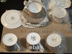 Burberry London Vintage Special Edition Tea/Coffee Five Cups Set Made In England