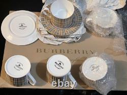 Burberry London Vintage Special Edition Tea/Coffee Five Cups Set Made In England