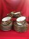 C 1930 Noritake Hand Painted Kutani Coffee Trio, Set #7