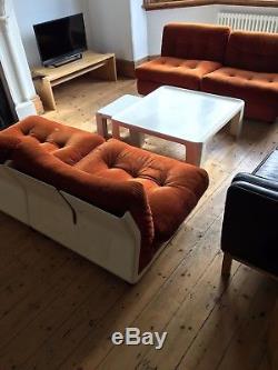 C&B Amanta Mario Bellini Set Sofa Chairs / Coffee Table / Table Nest Vintage