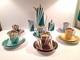 C'mielo'w Krokus Coffee Tea Set Made In Poland 1960s Vintage