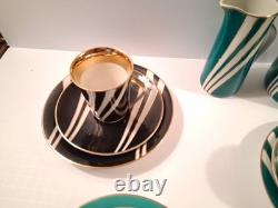 C'mielo'w Krokus Coffee Tea Set Made In Poland 1960s Vintage