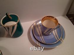 C'mielo'w Krokus Coffee Tea Set Made In Poland 1960s Vintage