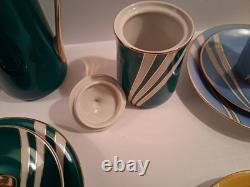 C'mielo'w Krokus Coffee Tea Set Made In Poland 1960s Vintage