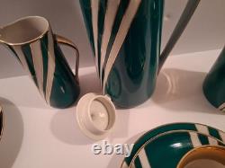 C'mielo'w Krokus Coffee Tea Set Made In Poland 1960s Vintage