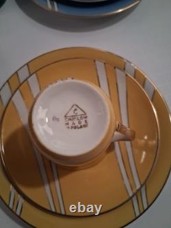 C'mielo'w Krokus Coffee Tea Set Made In Poland 1960s Vintage