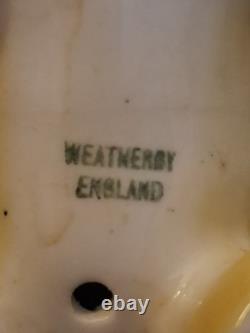 Carltonware Vintage 14 pcs Bleu Royale Polkadot coffee set. Unused Set. Mint