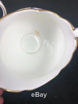 Coalport Trellis Rose Tea/ Coffee Set Cups Saucers Cream Sugar Pot Vtg 10I