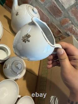 Coffee Service 6 Person Gold Decor Vintage Coffee Set