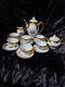 Coffee Service Bavaria Antique Gold White With Romantic Pictures