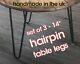 Coffee Table Hairpin Legs / Set Of 3 / Circular /free Screws + Floor Protectors