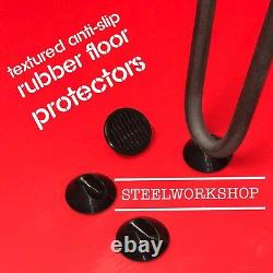 Coffee Table Hairpin Legs / Set Of 3 / Circular /FREE Screws + Floor Protectors
