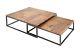 Coffee Table, Side Table Set Of Two Stage Vintage Wood Look Design Table Set New