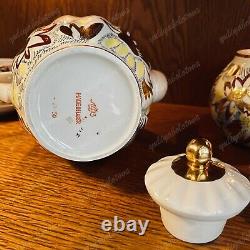 Coffee set Golden chamomile Lomonosov USSR gilding LFZ Vintage porcelain
