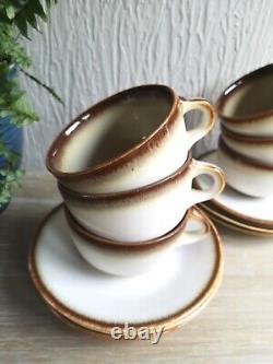 Danish Vintage Coffee Tea cups saucer set SOHOLM STENTOJ Bornholmsk MCM