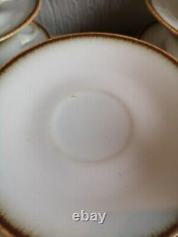 Danish Vintage Coffee Tea cups saucer set SOHOLM STENTOJ Bornholmsk MCM