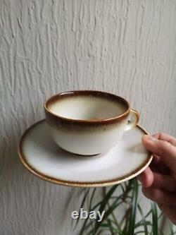 Danish Vintage Coffee Tea cups saucer set SOHOLM STENTOJ Bornholmsk MCM