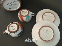 De Simone Coffee Service Sicilian Ceramic Hand Made Vintage Coffee Set