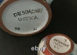 De Simone Coffee Service Sicilian Ceramic Hand Made Vintage Coffee Set