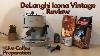 Delonghi Icona Vintage Review Ecov 311 Bg Vintage Coffee U0026 Espresso Machine Live Coffee Preparation