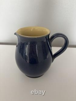 Denby Cottage Blue Teapot Coffee Pots and Milk Jug Set Vintage Stoneware VGC