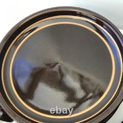 Denby Gourmet Chocolate brown Part tea Coffee set milk sugar vintage Cafe Retro