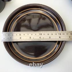 Denby Gourmet Chocolate brown Part tea Coffee set milk sugar vintage Cafe Retro