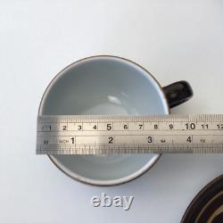 Denby Gourmet Chocolate brown Part tea Coffee set milk sugar vintage Cafe Retro