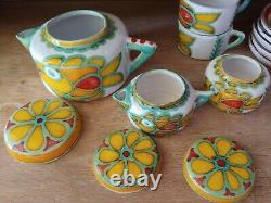 Desimone (De Simone) Hand Painted Vintage Coffee/Tea Set Made in Italy, Signed