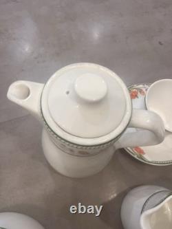 Dudson Lugano Vintage Tea/coffee Serving Set With Milk Jug, Sugar Bowl&Plates