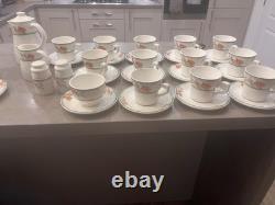 Dudson Lugano Vintage Tea/coffee Serving Set With Milk Jug, Sugar Bowl&Plates