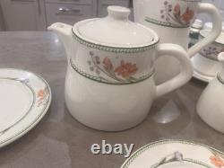 Dudson Lugano Vintage Tea/coffee Serving Set With Milk Jug, Sugar Bowl&Plates