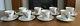 Eight Vintage Royal Copenhagen Frijsenborg Coffee Cups & Saucers (1546/910)