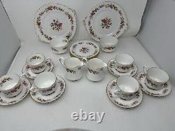 Elegant Floral Bone China Royal Stafford Chic Vintage Coffee Set Lot