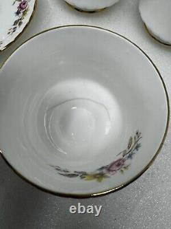 Elegant Floral Bone China Royal Stafford Chic Vintage Coffee Set Lot